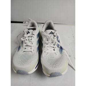 USED adidas Men's Supernova Rise Sneaker,White/Wonder Blue/Green Spark-Size 7.5